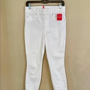 Spanx White denim ankle jeans Medium